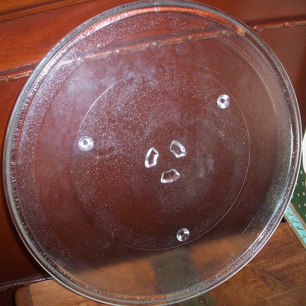 Y195 Microwave Glass Plate Replacement 13.5" Dia w/ 3 Feet Emerson ER105004